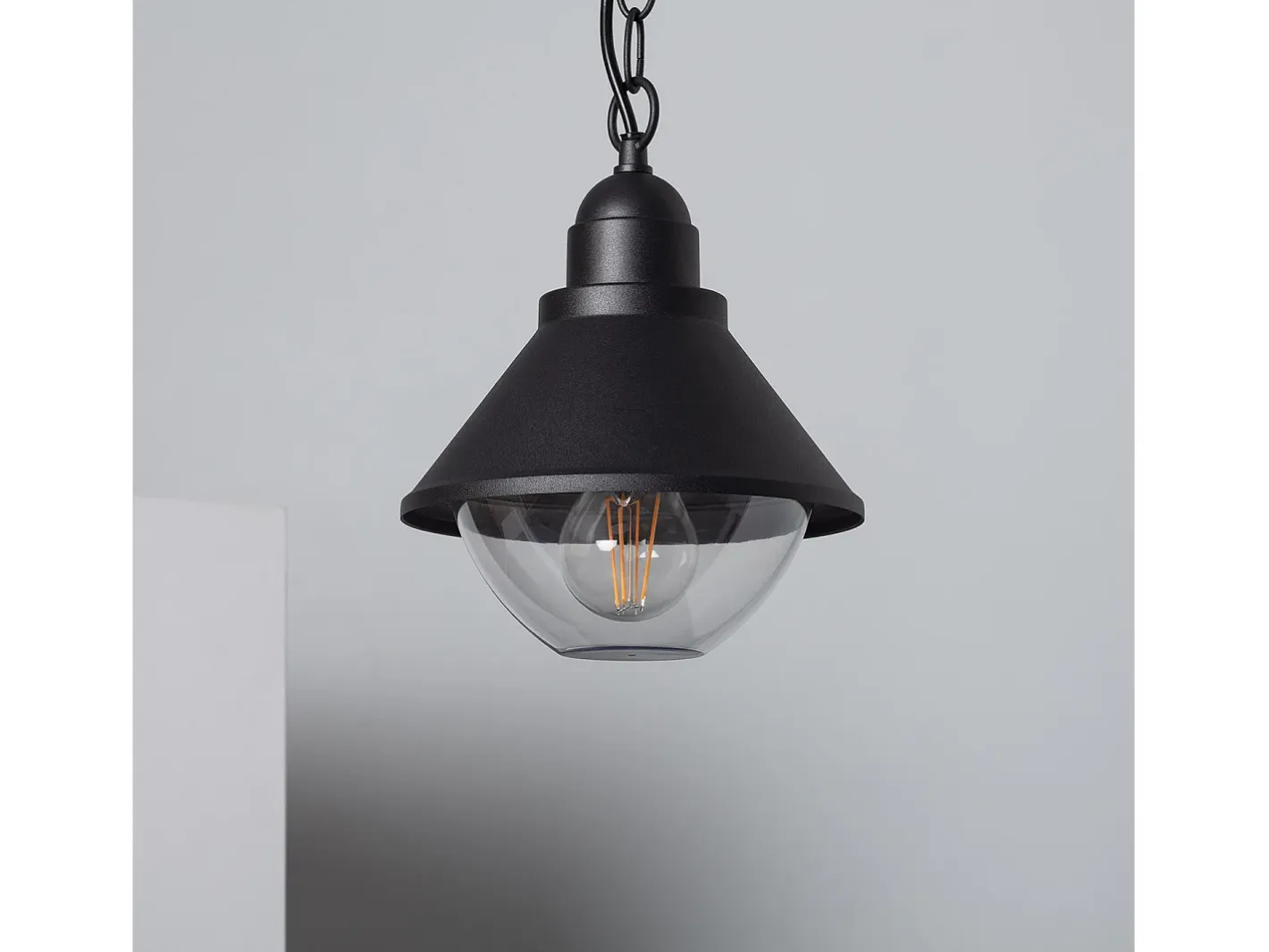 Ledkia Lámpara Suspendida-Lámpara Colgante Exterior Metal Valera Negro Multicolor