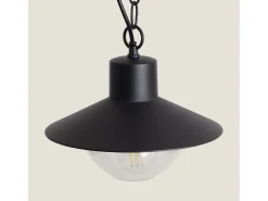 Online Ledkia Lámpara Colgante Exterior Metal Neiva Negro Multicolor