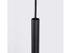 Hot Sollux Lighting Lámpara colgante Feltro moderno de fieltro/acero - 1 fuentes luminosas - L.30 x A.126 cm - /negro Amarillo