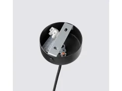 Hot Sollux Lighting Lámpara colgante Feltro moderno de fieltro/acero - 1 fuentes luminosas - L.30 x A.126 cm - /negro Amarillo