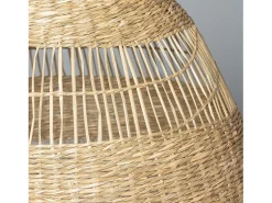 Ledkia Lámpara Suspendida-Lámpara Colgante Fibras Naturales Big Sami Ø450 mm ILUZZIA Textil Natural Multicolor