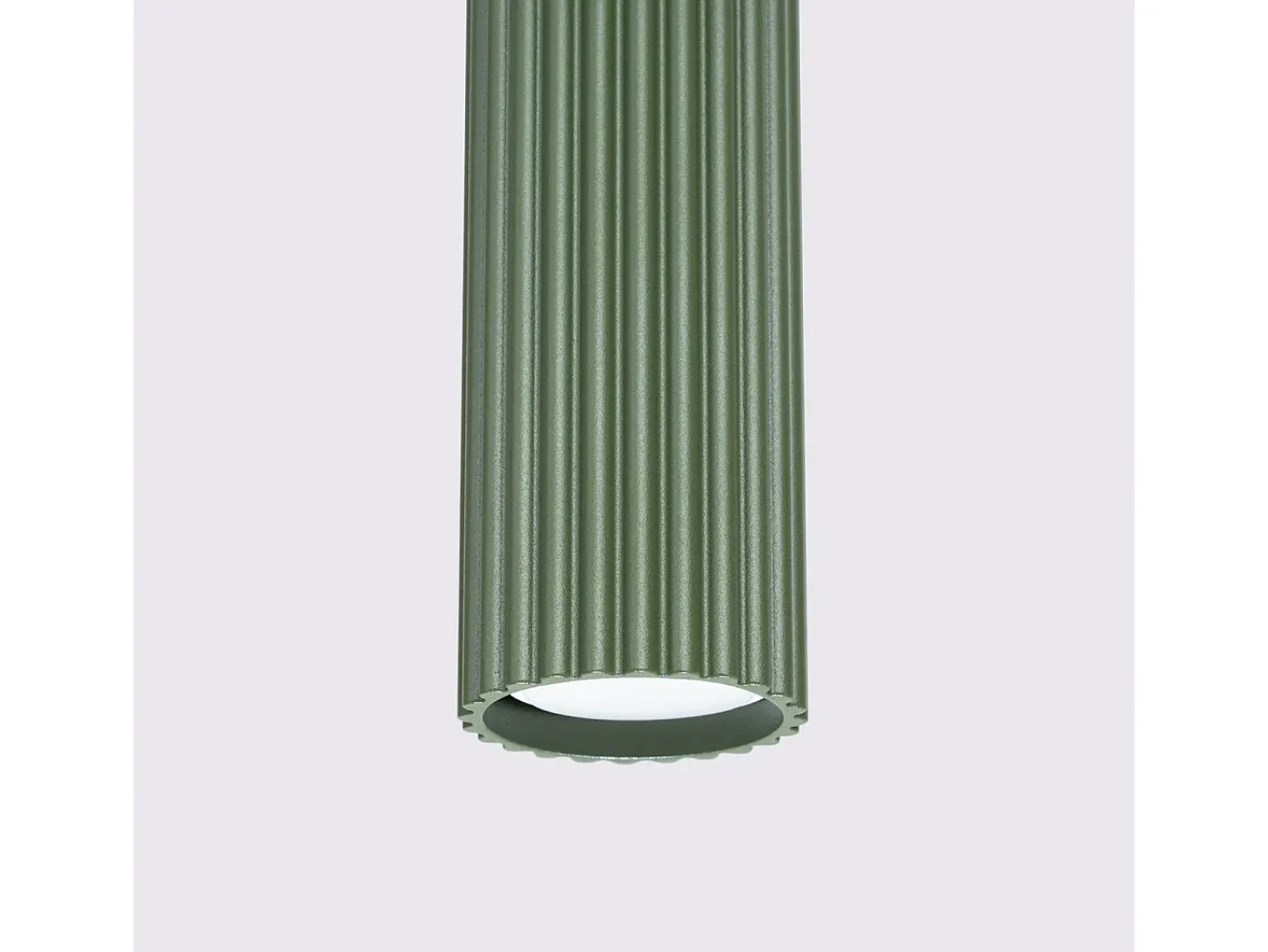 Sollux Lighting Lámpara Suspendida-Lámpara colgante Gloow minimalista de aluminio - 1 fuentes luminosas 3000K - L.8 x A.118 cm - oliva Verde