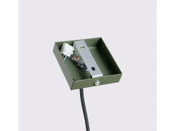 Sollux Lighting Lámpara Suspendida-Lámpara colgante Gloow minimalista de aluminio - 1 fuentes luminosas 3000K - L.8 x A.118 cm - oliva Verde