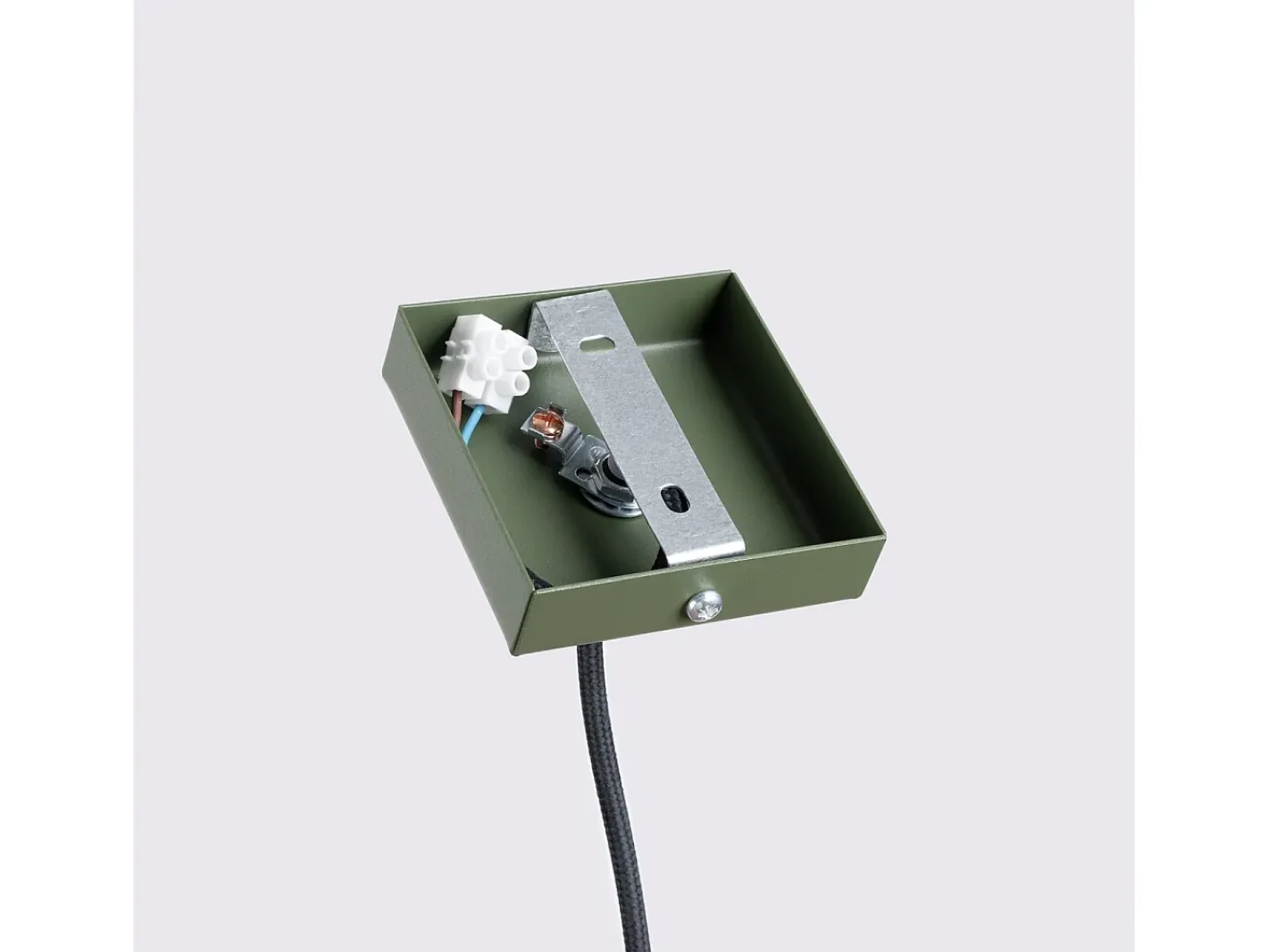 Sollux Lighting Lámpara Suspendida-Lámpara colgante Gloow minimalista de aluminio - 1 fuentes luminosas 3000K - L.8 x A.118 cm - oliva Verde