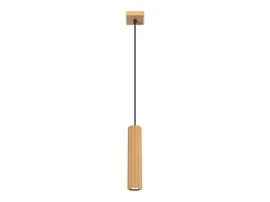 Sollux Lighting Lámpara Suspendida-Lámpara colgante Gloow minimalista de aluminio - 1 fuentes luminosas 3000K - L.8 x A.118 cm - Dorado