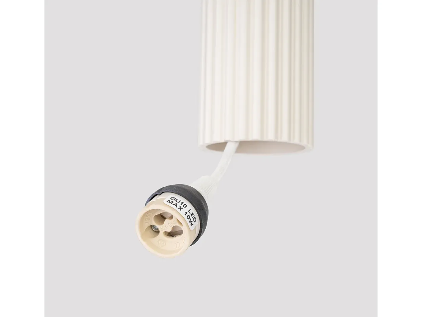 Sollux Lighting Lámpara colgante Gloow minimalista de aluminio - 1 fuentes luminosas 3000K - L.8 x A.118 cm - Beige Outlet
