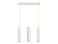 Sollux Lighting Lámpara colgante Gloow minimalista de aluminio - 3 fuentes luminosas 4000K - L.45 x A.98 cm - Beige New