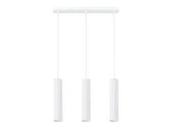 Sollux Lighting Lámpara colgante Gloow minimalista de aluminio - 3 fuentes luminosas 3000K - L.45 x A.98 cm - Blanco New