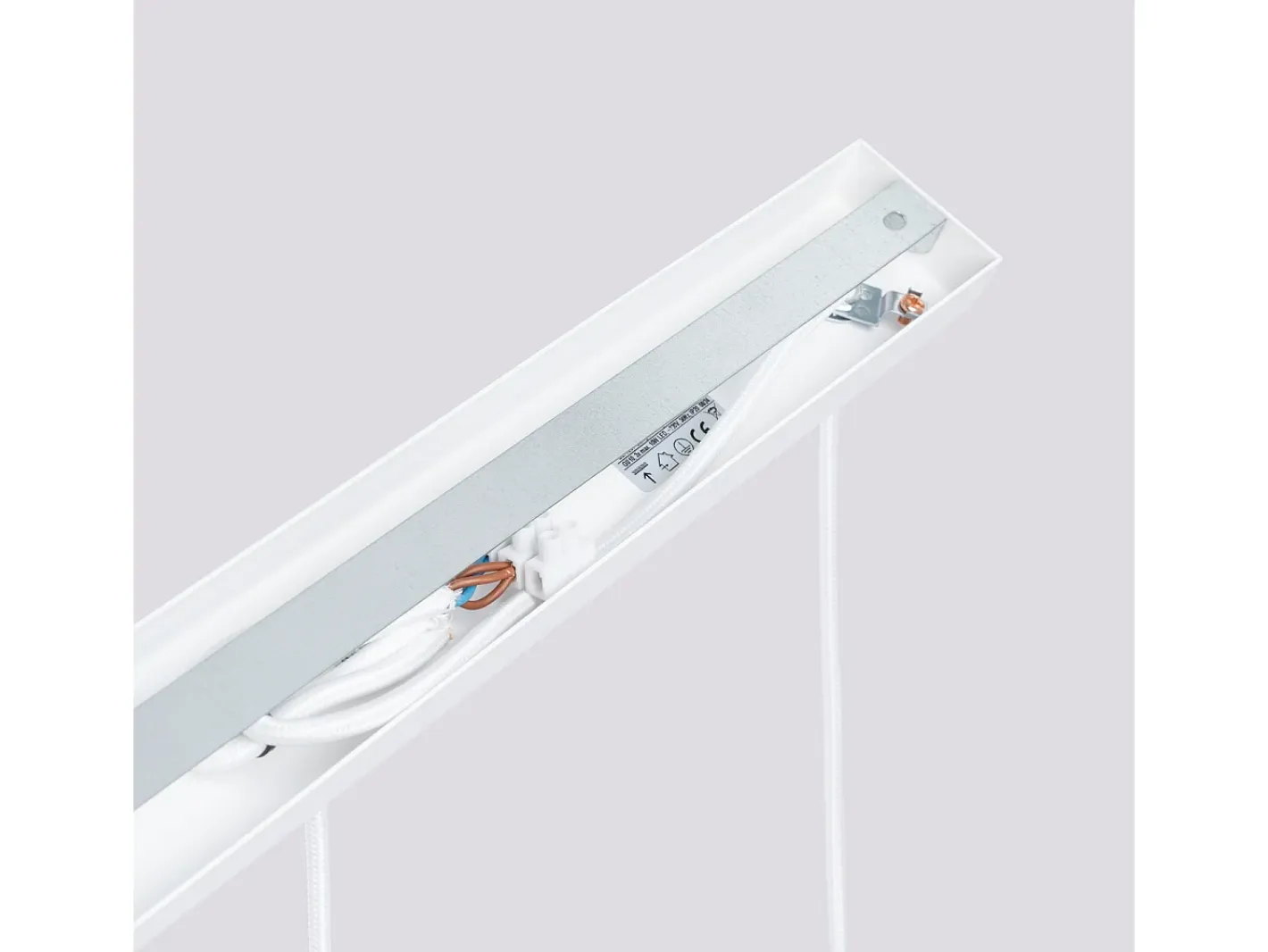 Sollux Lighting Lámpara colgante Gloow minimalista de aluminio - 3 fuentes luminosas 3000K - L.45 x A.98 cm - Blanco New