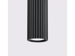 Sollux Lighting Lámpara Suspendida-Lámpara colgante Gloow minimalista de aluminio - 1 fuentes luminosas 4000K - L.8 x A.118 cm - Negro