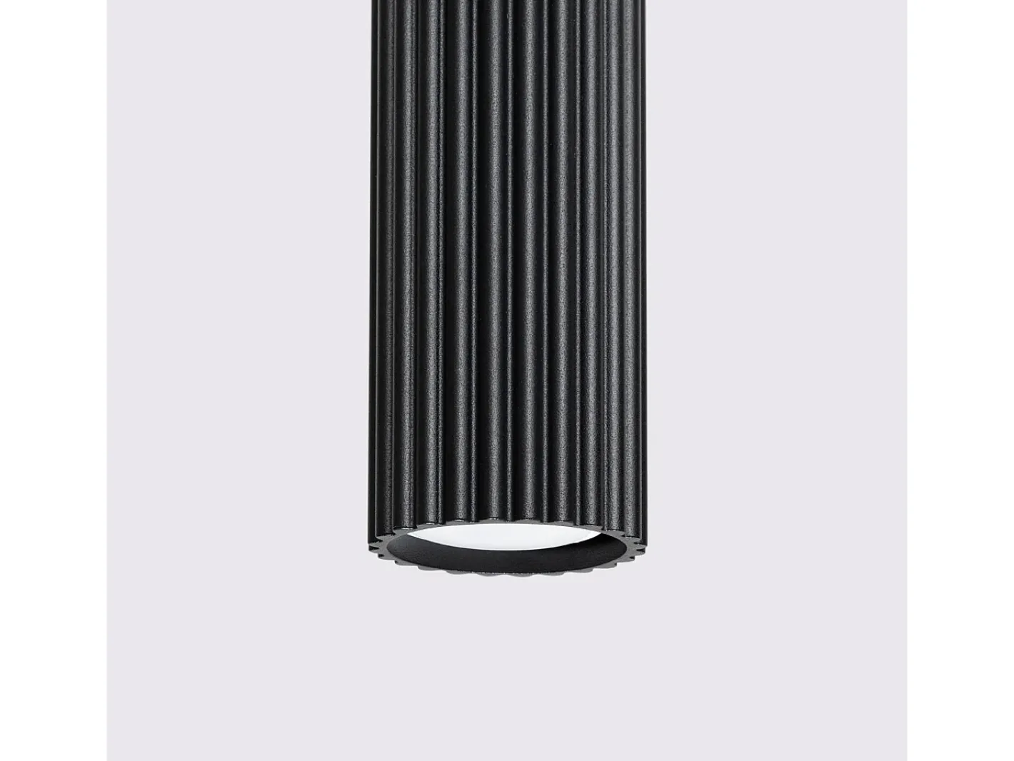 Sollux Lighting Lámpara Suspendida-Lámpara colgante Gloow minimalista de aluminio - 1 fuentes luminosas 4000K - L.8 x A.118 cm - Negro