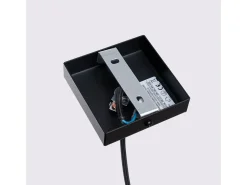 Sollux Lighting Lámpara Suspendida-Lámpara colgante Gloow minimalista de aluminio - 1 fuentes luminosas 4000K - L.8 x A.118 cm - Negro