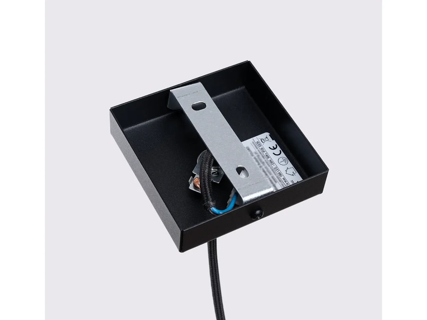Sollux Lighting Lámpara Suspendida-Lámpara colgante Gloow minimalista de aluminio - 1 fuentes luminosas 4000K - L.8 x A.118 cm - Negro