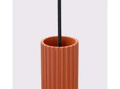 Hot Sollux Lighting Lámpara colgante Gloow minimalista de aluminio - 1 fuentes luminosas 3000K - L.8 x A.118 cm - ocre Rojo
