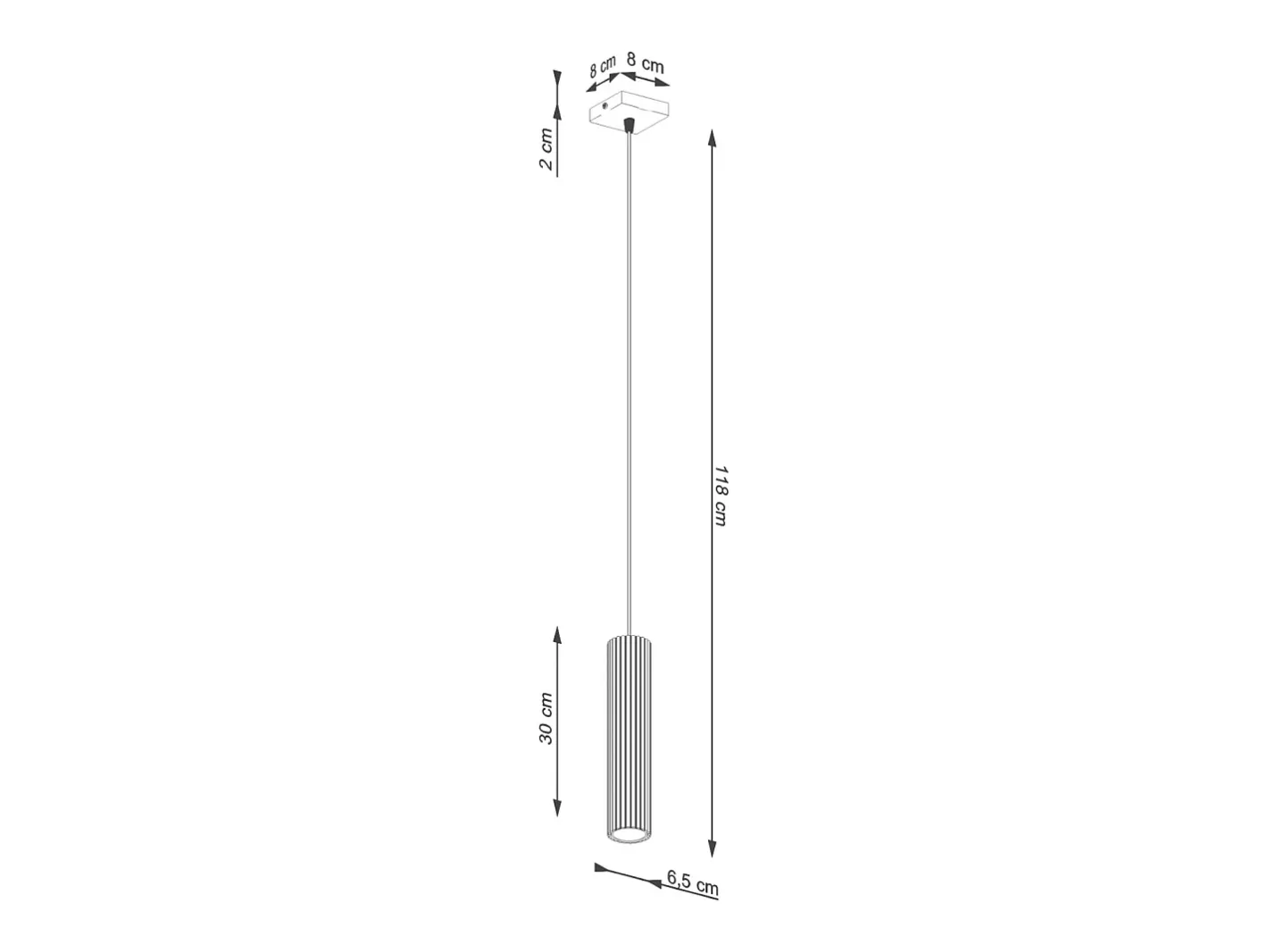 Hot Sollux Lighting Lámpara colgante Gloow minimalista de aluminio - 1 fuentes luminosas 3000K - L.8 x A.118 cm - ocre Rojo