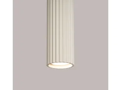 Sollux Lighting Lámpara Suspendida-Lámpara colgante Gloow minimalista de aluminio - 1 fuentes luminosas 4000K - L.8 x A.118 cm - Beige