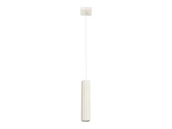 Sollux Lighting Lámpara Suspendida-Lámpara colgante Gloow minimalista de aluminio - 1 fuentes luminosas 4000K - L.8 x A.118 cm - Beige