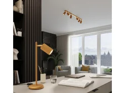 Sollux Lighting Lámpara Suspendida-Lámpara colgante Gloow minimalista de aluminio - 2 fuentes luminosas 3000K - L.30 x A.90 cm - Dorado