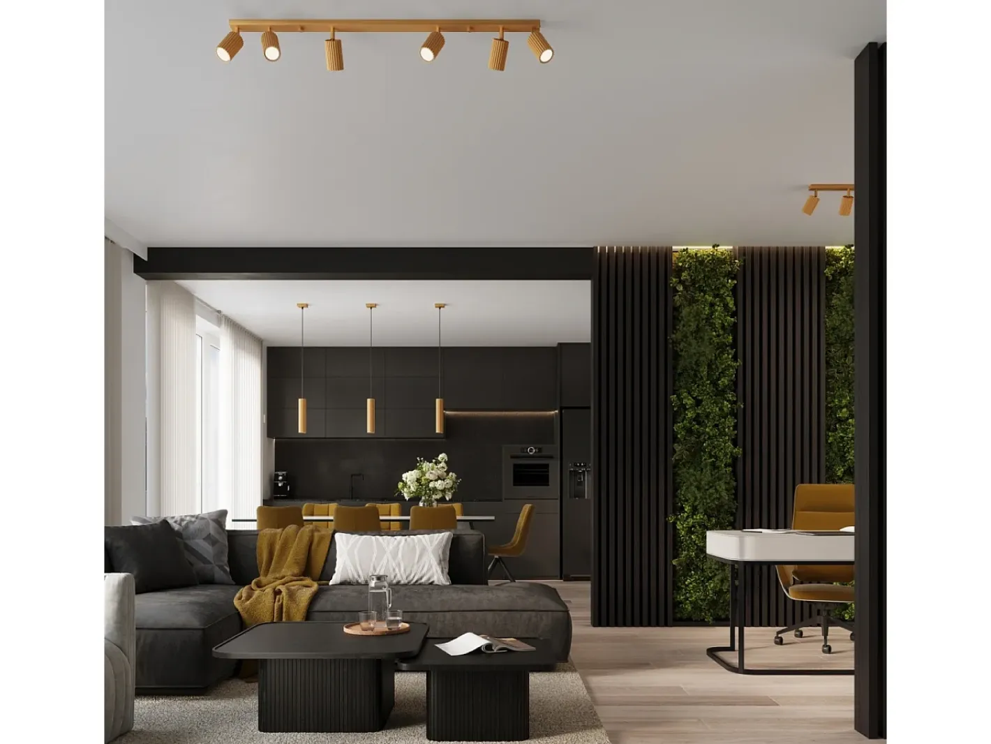 Sollux Lighting Lámpara Suspendida-Lámpara colgante Gloow minimalista de aluminio - 2 fuentes luminosas 3000K - L.30 x A.90 cm - Dorado