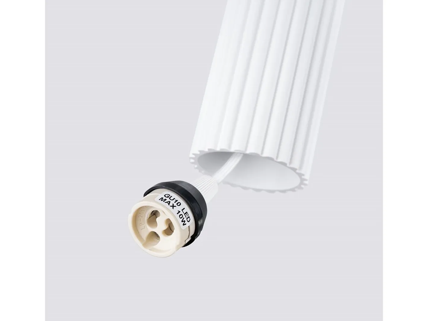Sollux Lighting Lámpara colgante Gloow minimalista de aluminio - 1 fuentes luminosas 3000K - L.8 x A.118 cm - Blanco Hot