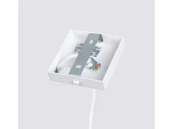 Sollux Lighting Lámpara colgante Gloow minimalista de aluminio - 1 fuentes luminosas 3000K - L.8 x A.118 cm - Blanco Hot