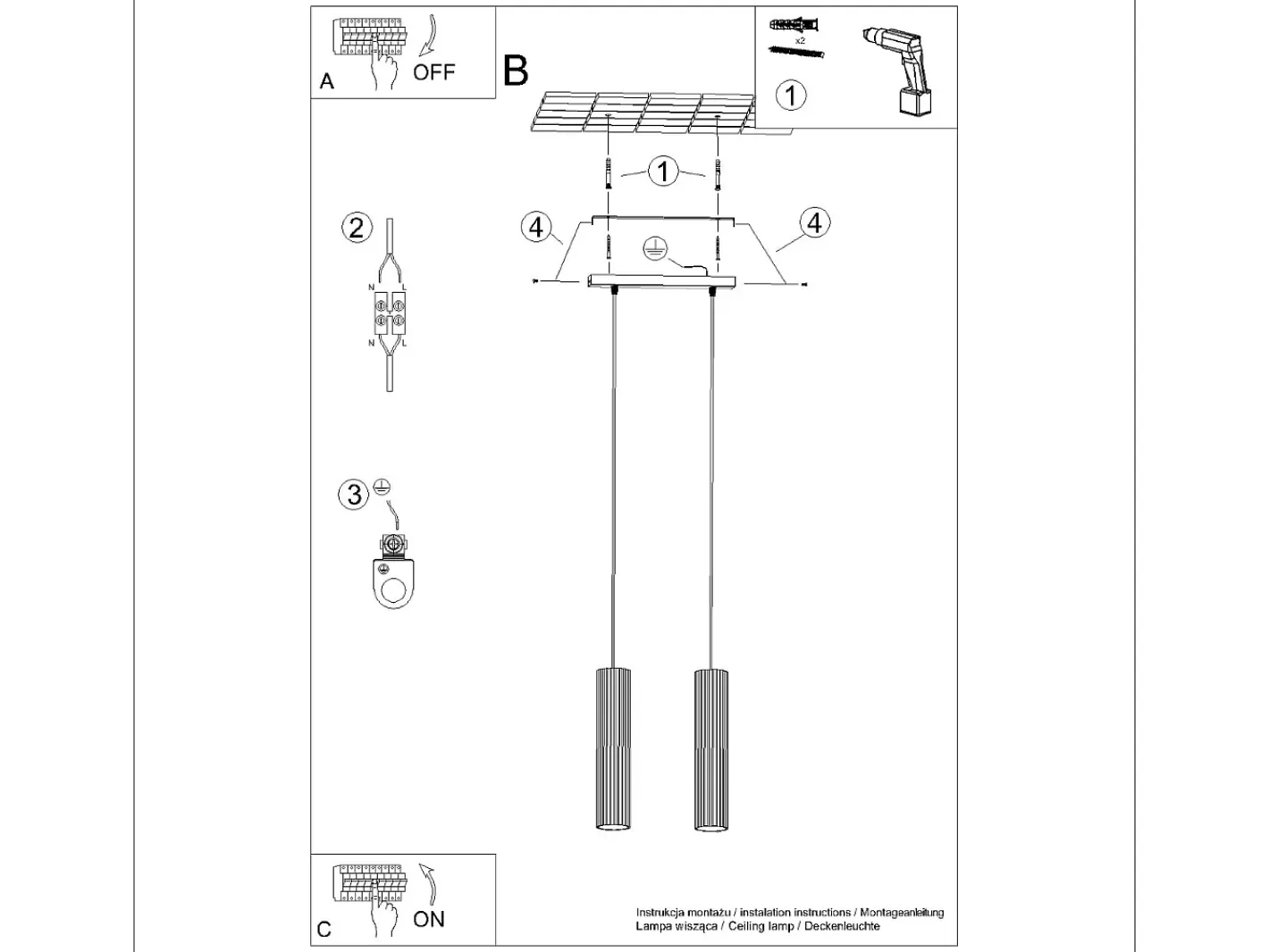 Sollux Lighting Lámpara Suspendida-Lámpara colgante Gloow minimalista de aluminio - 2 fuentes luminosas 3000K - L.30 x A.90 cm - ocre Rojo