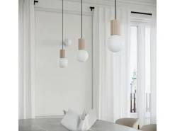 Sollux Lighting Lámpara Suspendida-Lámpara Colgante Halo Moderno De Aluminio/Vidrio - 1 Fuentes Luminosas - L.12 X A.120 Cm - Gris Pardo Marru00f3n