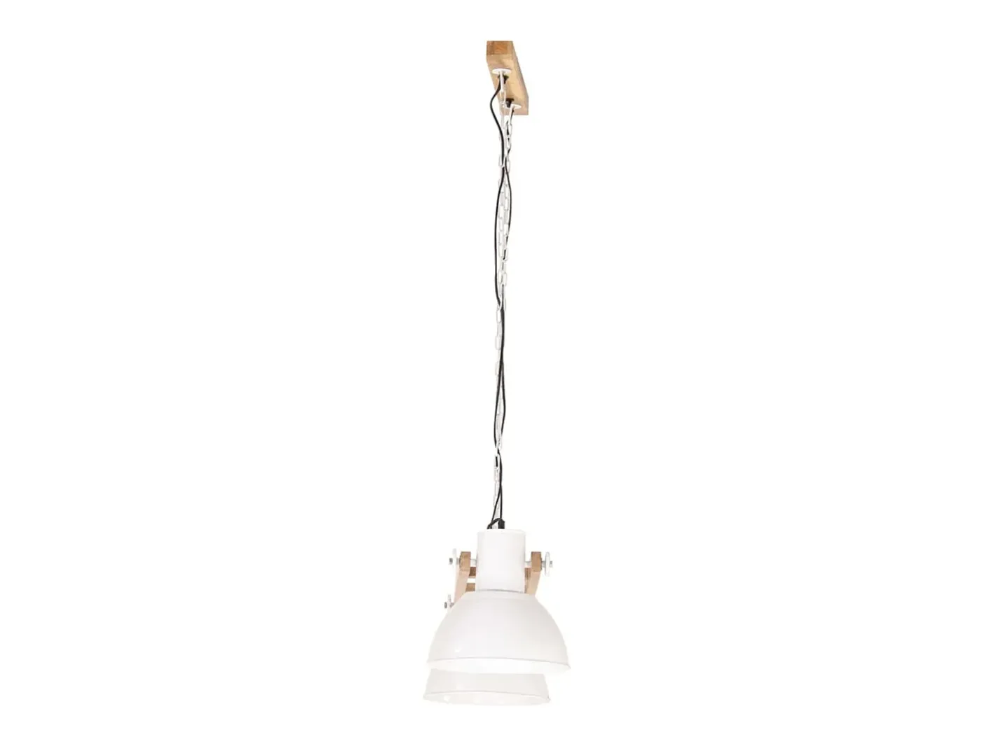 Lámpara colgante industrial 25 W blanca 109 cm E27 ES422798 Blanco New