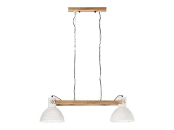 Lámpara colgante industrial 25 W blanca 109 cm E27 ES422798 Blanco New