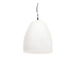 Outlet Lámpara colgante industrial redonda 25 W blanca 42 cm E27 ES933563 Blanco