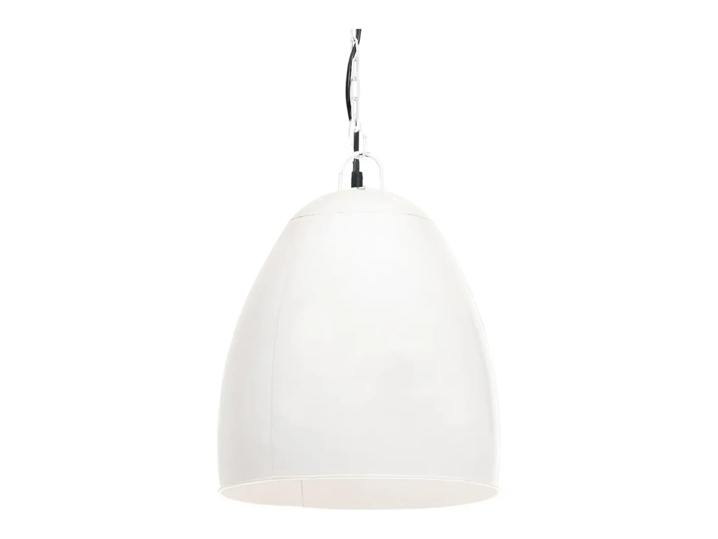 Outlet Lámpara colgante industrial redonda 25 W blanca 42 cm E27 ES933563 Blanco