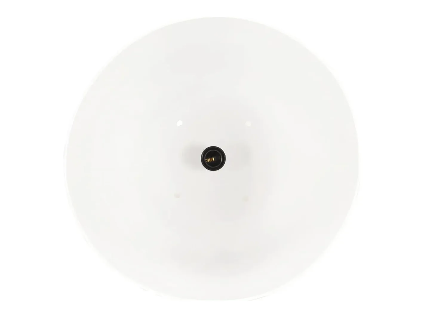 Outlet Lámpara colgante industrial redonda 25 W blanca 42 cm E27 ES933563 Blanco