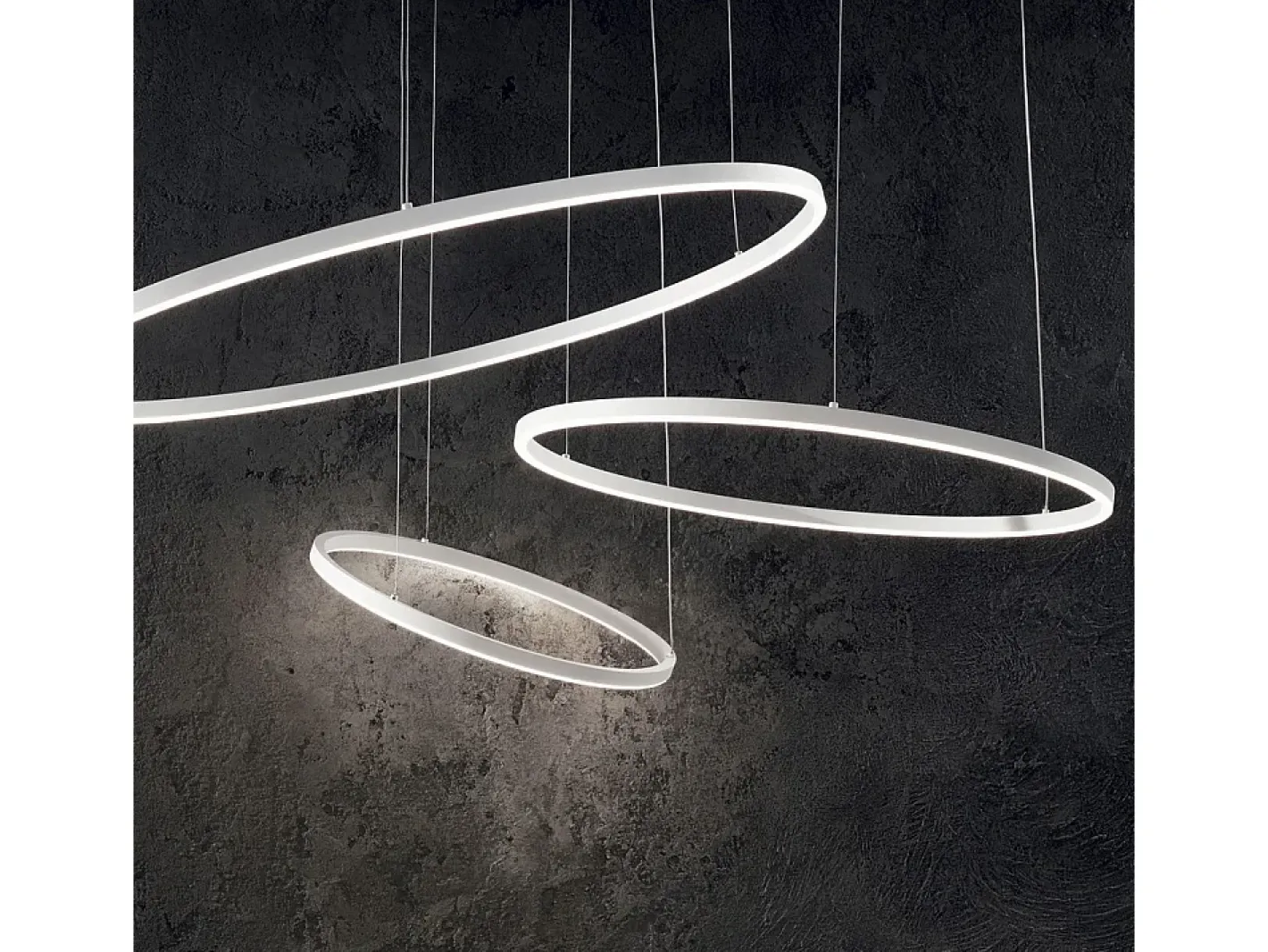 Clearance Ideal Lux Lámpara Colgante Integrada Redonda Decorativa Blanca, 4000K, 30W Blanco