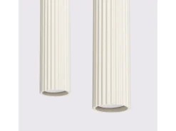 Sollux Lighting Lámpara Colgante Karbon Minimalista De Aluminio - 2 Fuentes Luminosas - L.30 X A.90 Cm - Beige Discount