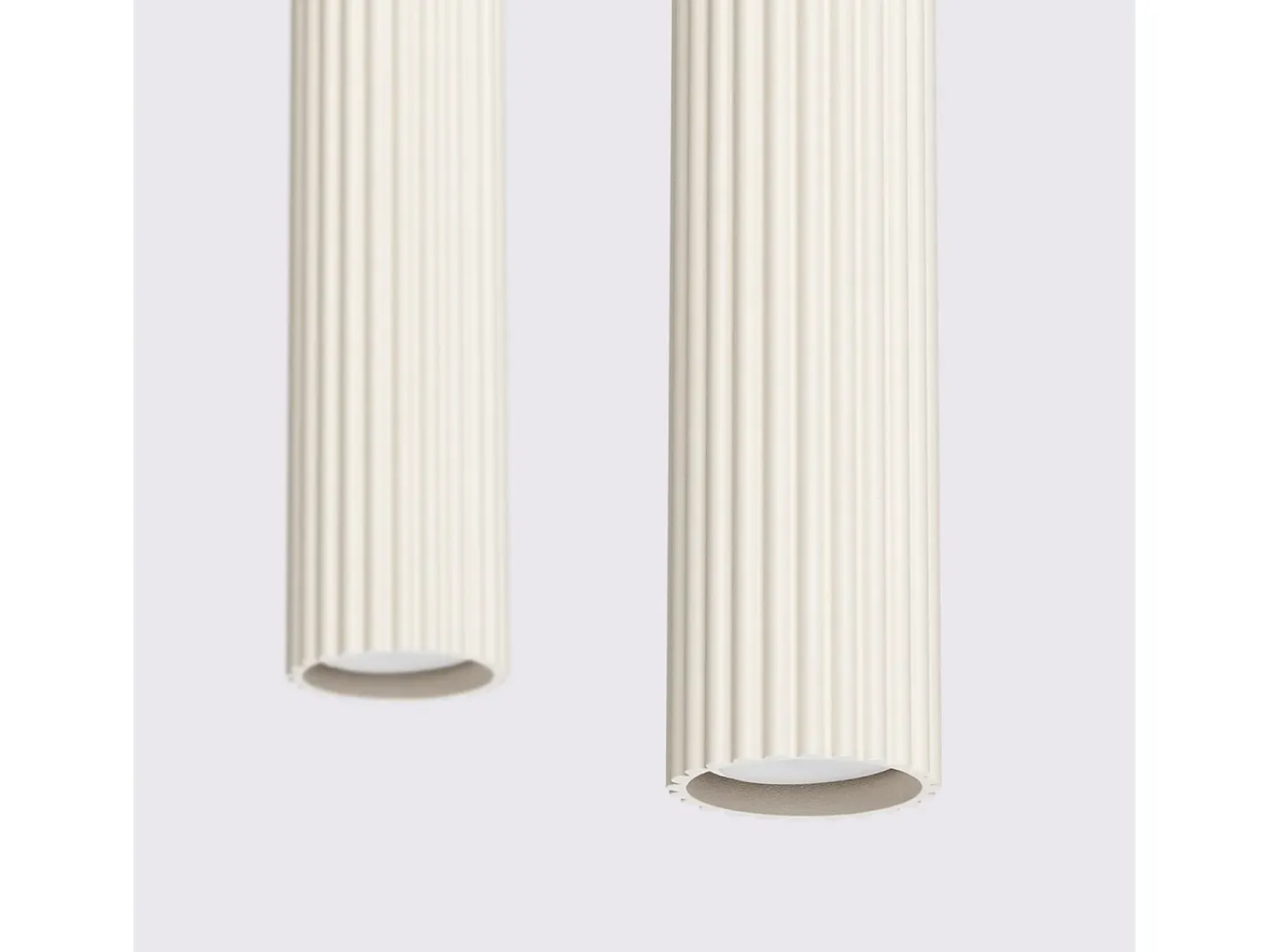 Sollux Lighting Lámpara Colgante Karbon Minimalista De Aluminio - 2 Fuentes Luminosas - L.30 X A.90 Cm - Beige Discount
