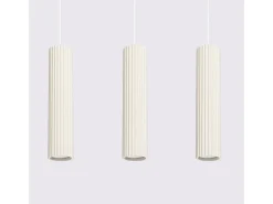 Sollux Lighting Lámpara Suspendida-Lámpara Colgante Karbon Minimalista De Aluminio - 3 Fuentes Luminosas - L.45 X A.98 Cm - Beige