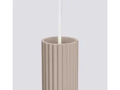 Hot Sollux Lighting Lámpara Colgante Karbon Minimalista De Aluminio - 3 Fuentes Luminosas - L.19,5 X A.108 Cm - Pardo Gris