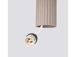 Sollux Lighting Lámpara Colgante Karbon Minimalista De Aluminio - 3 Fuentes Luminosas - L.45 X A.98 Cm - Pardo Gris Hot