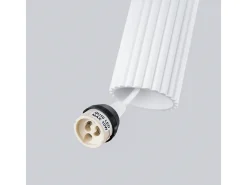 Sollux Lighting Lámpara Colgante Karbon Minimalista De Aluminio - 3 Fuentes Luminosas - L.19,5 X A.108 Cm - Blanco Discount