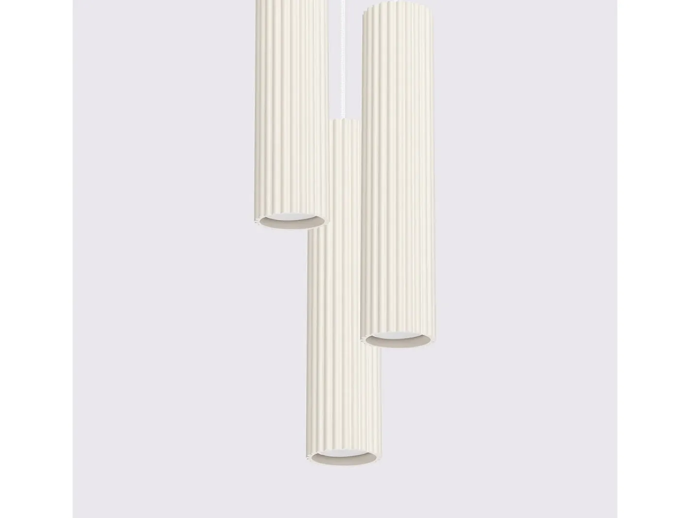 Discount Sollux Lighting Lámpara Colgante Karbon Minimalista De Aluminio - 3 Fuentes Luminosas - L.19,5 X A.108 Cm - Beige