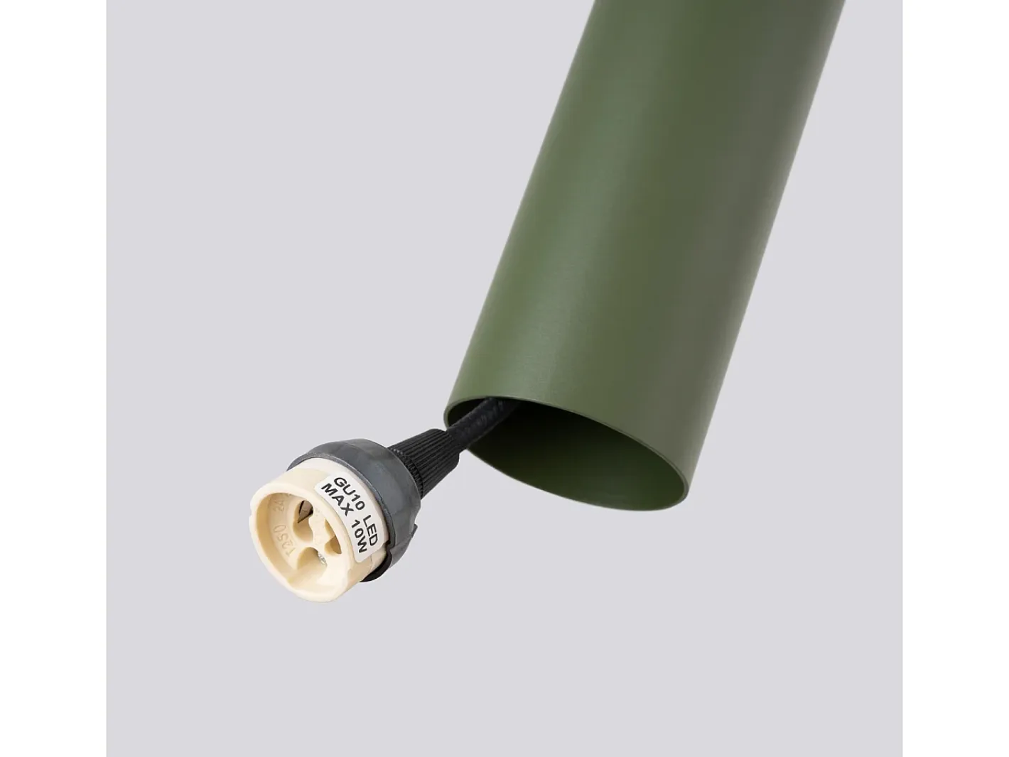 Sollux Lighting Lámpara Suspendida-Lámpara Colgante Lagos Desván De Acero - 2 Fuentes Luminosas - L.30 X A.105 Cm - Oliva Verde