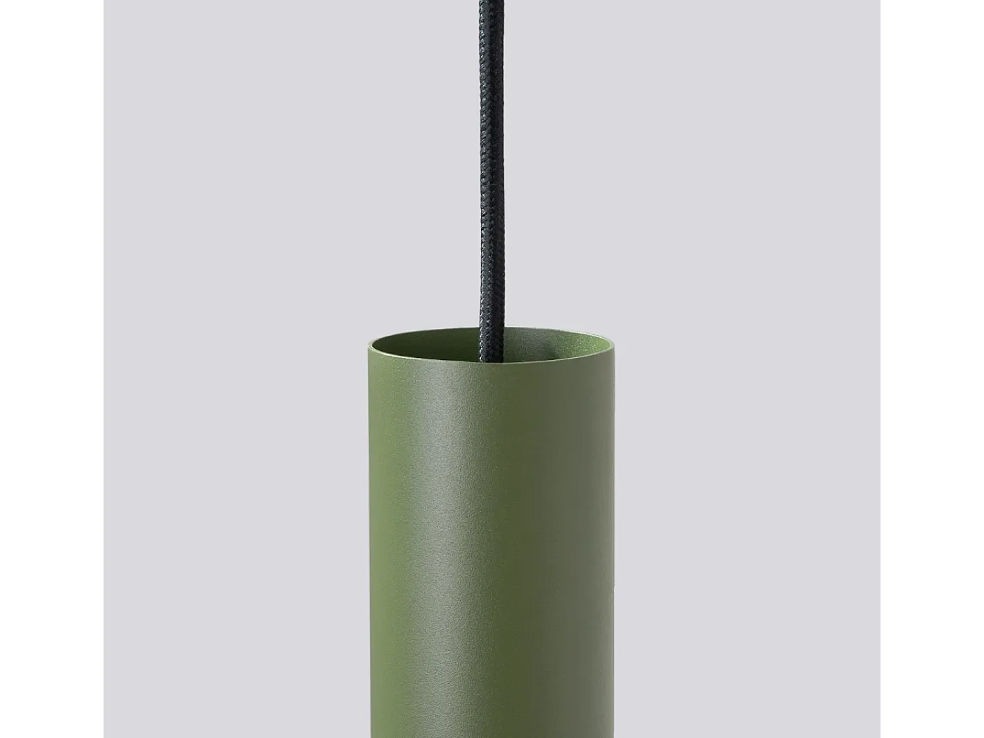 Hot Sollux Lighting Lámpara Colgante Lagos Desván De Acero - 3 Fuentes Luminosas - L.19,5 X A.108 Cm - Oliva Verde