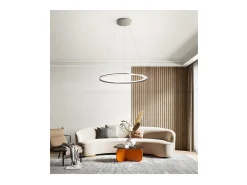 Clearance Lámpara colgante LED EDGE 86W Titanio Perenz Gris