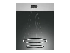 Clearance Lámpara colgante LED GIOTTO 65W negra 3508-48-101 Fabas Luce Negro
