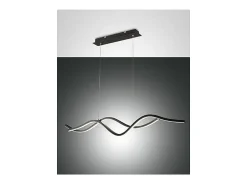 Best Lámpara colgante LED negra Sinuo 36W 3666-45-101 Fabas Luce Negro