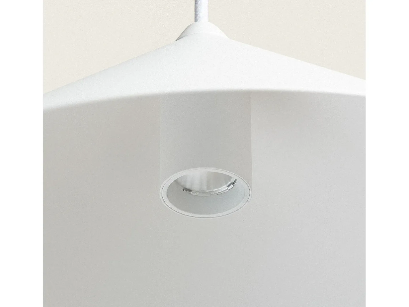 Ledkia Lámpara Colgante LED 8W Metal Elise L Blanco