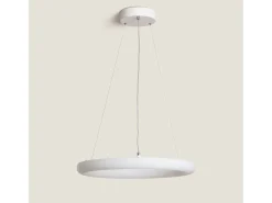 Ledkia Lámpara Colgante LED 48W Metal Ø500 mm Irlava Blanco Online