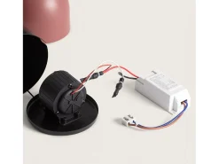 Ledkia Lámpara Suspendida-Lámpara Colgante LED 8W Regulable en Altura Metal Arya Marrón Marru00f3n