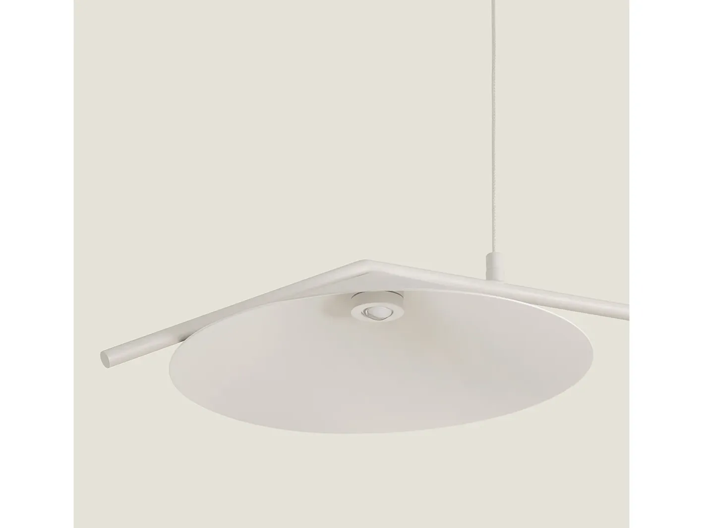 Sale Ledkia Lámpara Colgante LED 10W Regulable en Altura Metal Evian Beige