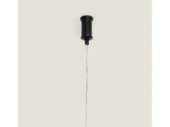 Ledkia Lámpara Suspendida-Lámpara Colgante Lineal Metal Auzoa Negro